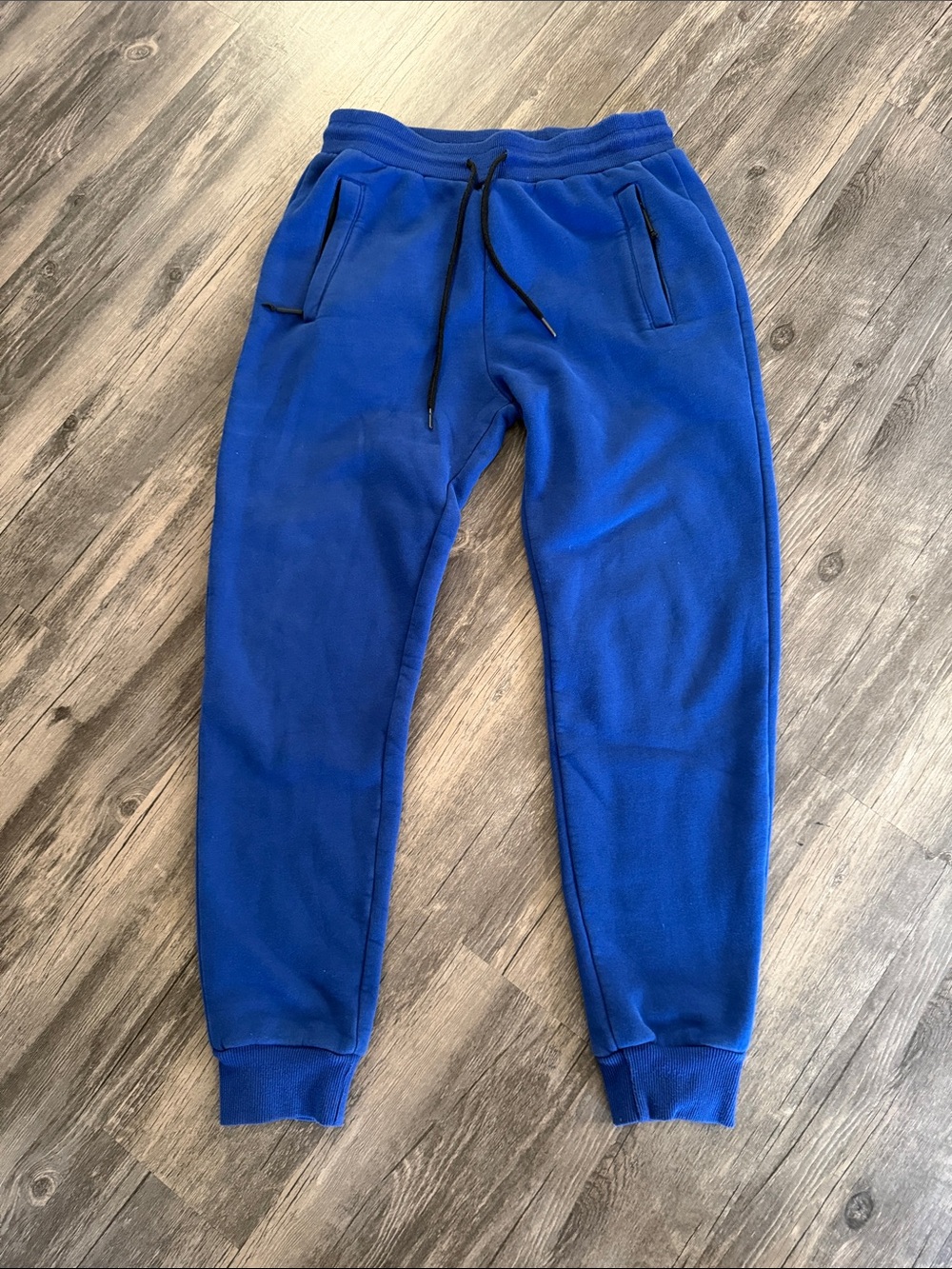 Royal Blue Fleece Jogger Pants Large(US Size Small)